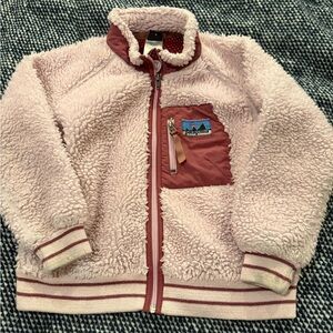 Patagonia Light Pink Fleece Jacket size 8